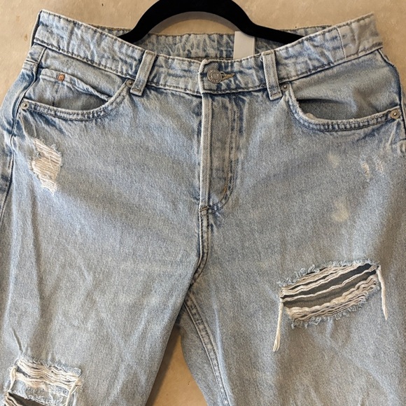 1822 Denim Ripped Light Blue Jeans - Picture 3 of 16